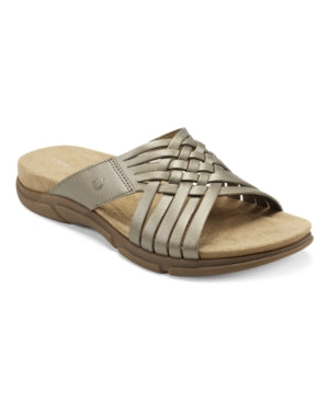 Easy Spirit Women's Meadow Slip-On Sandals Women's Shoes Color light bronze leather Size 7