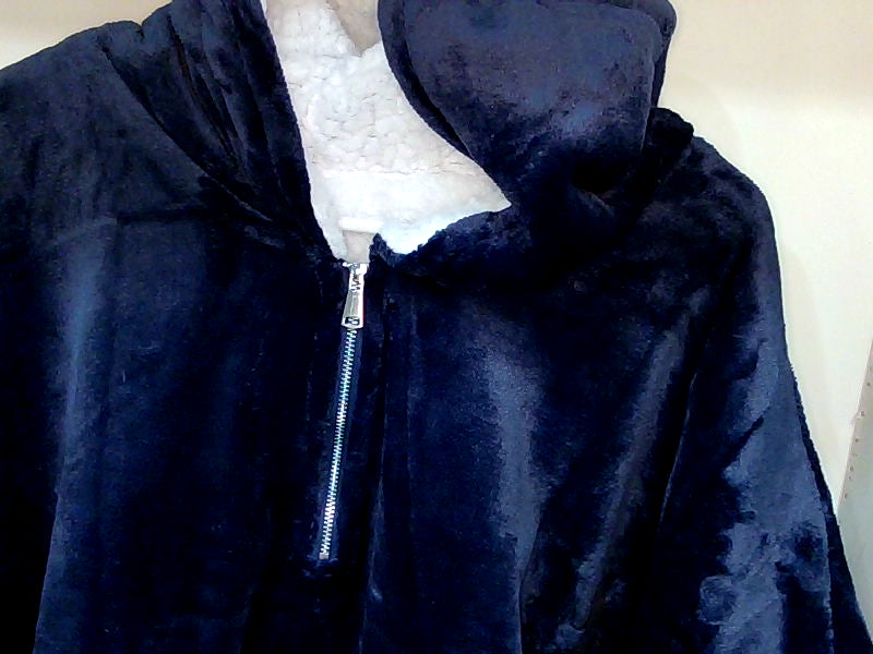 Big Buddha Navy Hooded Blanket Poncho - XXL