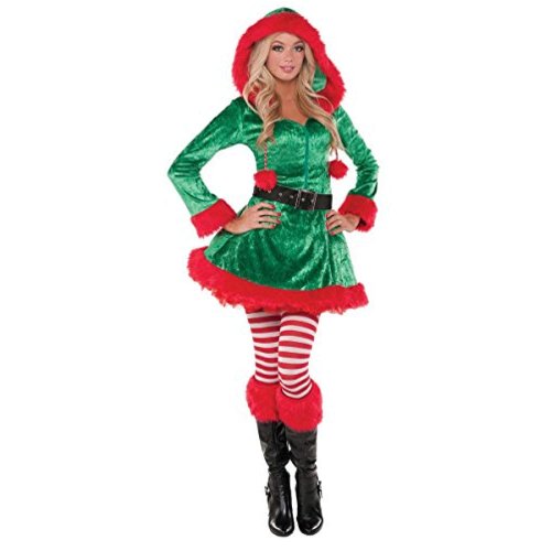 Women's Sassy Elf Christmas Costume - Small