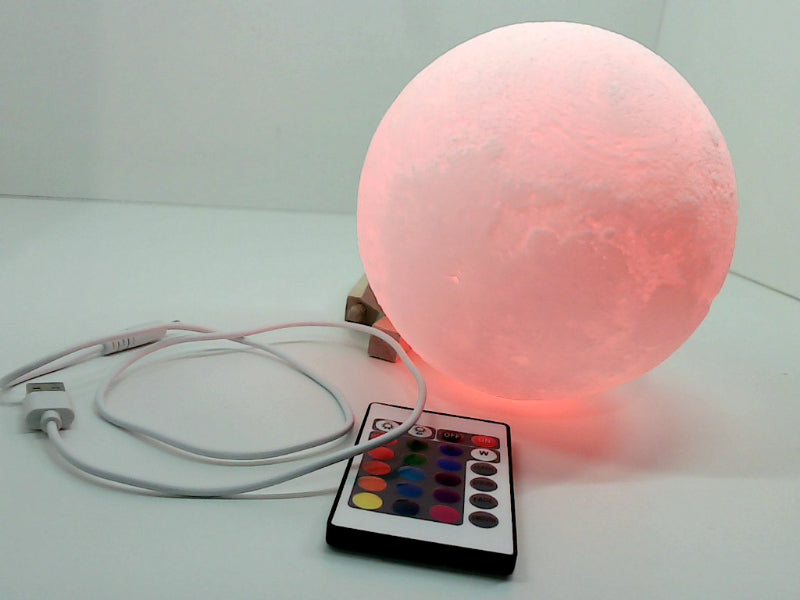 16-Color Lunar Lamp with Remote Control - 5.9 Inch