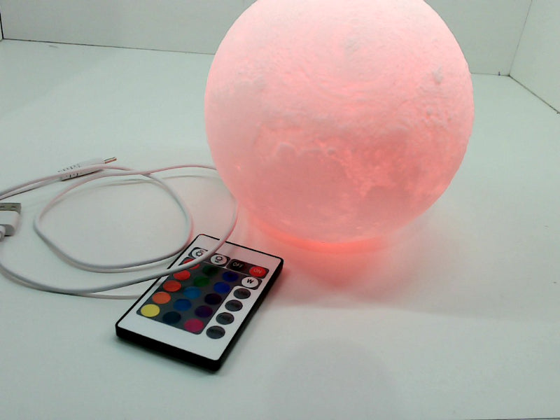 16-Color Lunar Lamp with Remote Control - 5.9 Inch