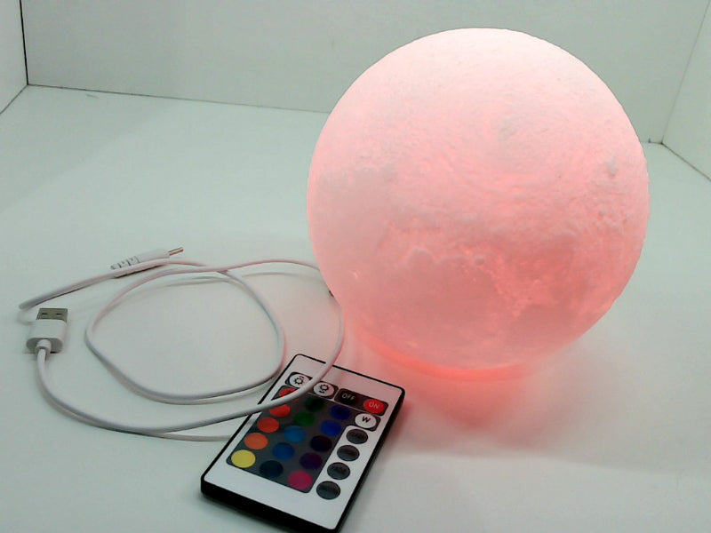 16-Color Lunar Lamp with Remote Control - 5.9 Inch