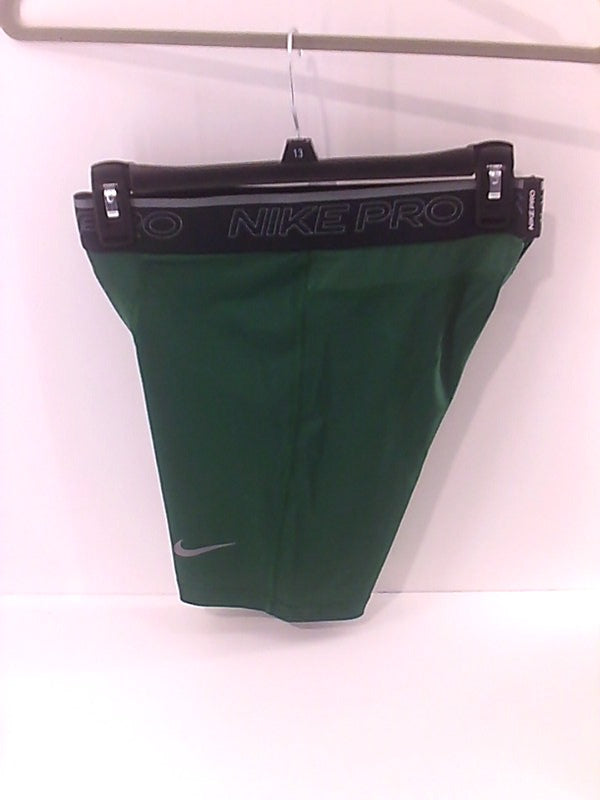 Nike Men's Pro Training Compression Shorts Green Medium