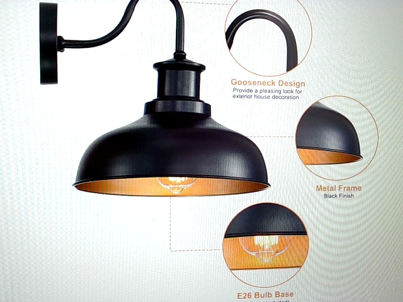 DIYEL Black Wall-Mounted Industrial Lamp