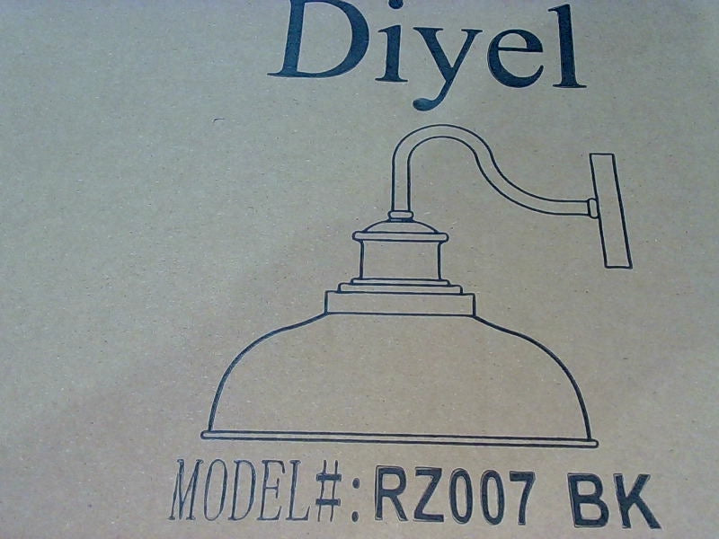 DIYEL Black Wall-Mounted Industrial Lamp