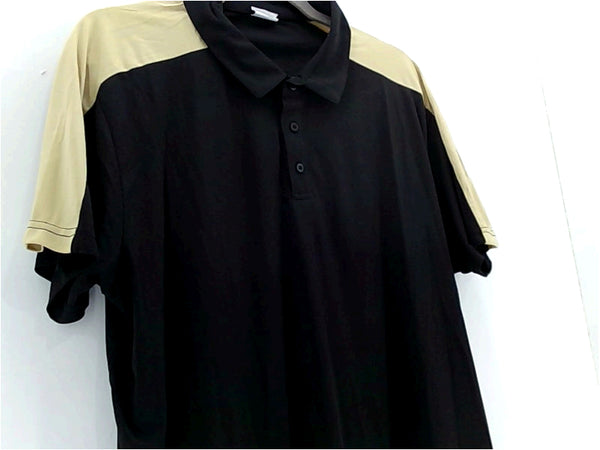 Augusta Sportswear Womens Polo Regular Tops Color Black & Beige Size XXLarge