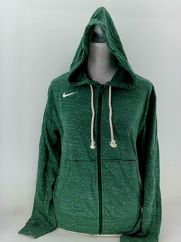 Nike Womens Sportswear Zipper Fashion Hoodie Color Green Size XSmall