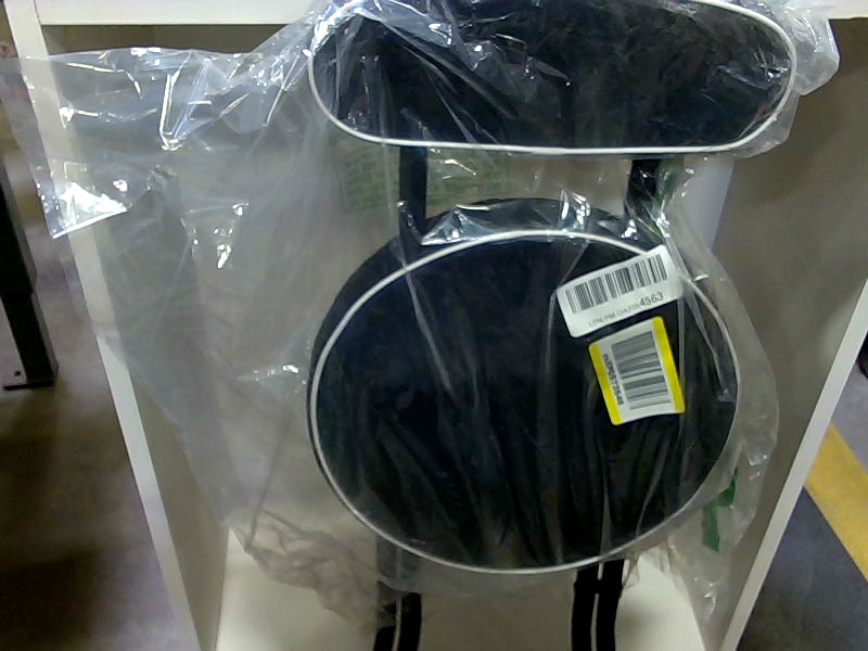 Foldable Black Stool with Back Support - Home Accessory