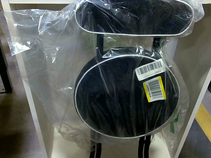 Foldable Black Stool with Back Support - Home Accessory