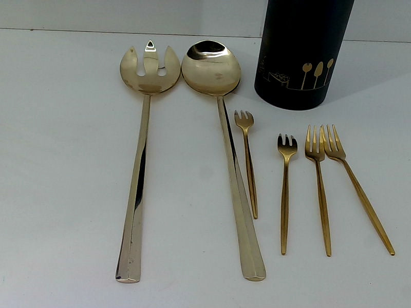 Kiizys Matte Gold Utensil Set - 11 Inch