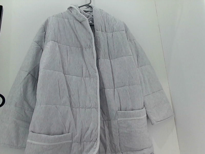 Light Grey Women's Quilted Bathrobe - XS