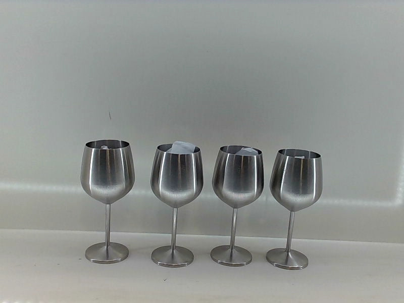 Gusto Nostro Stainless Steel Wine Glasses Set
