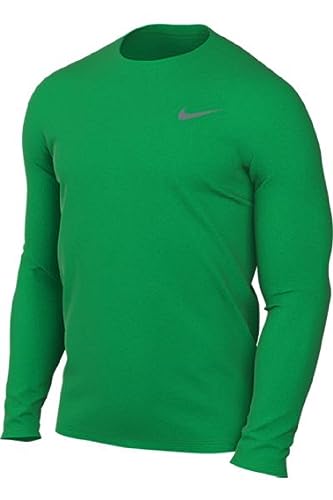 Nike Mens Team Legend Long Sleeve Tee Shirt XLarge Apple Green