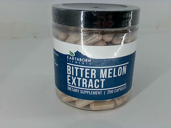 Earthborn Elements Bitter Melon Extract Dietary Supplement 200 Capsules