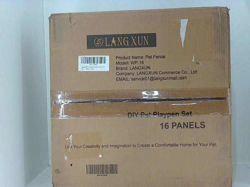 Langxun Diy Pet Playpen Set Color Black Size 16 Panels