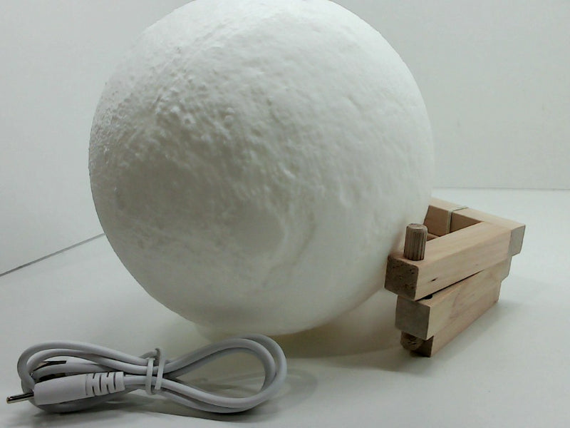 5.9 Inch Moon Lamp with Wooden Stand and USB Cable