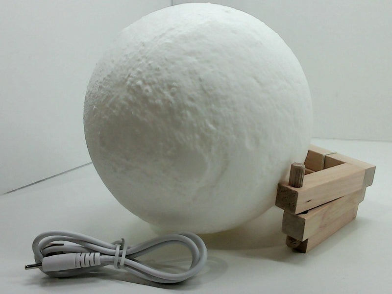 5.9 Inch Moon Lamp with Wooden Stand and USB Cable