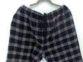 Hanes Mens Sleep Pant Regular Elastic Pants Color Black Plaid Size X-Large