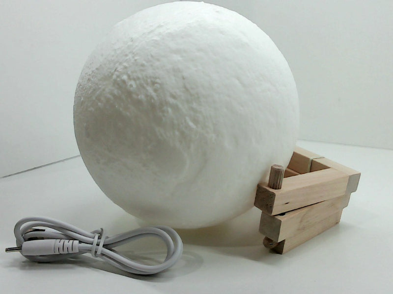 5.9 Inch Moon Lamp with Wooden Stand and USB Cable