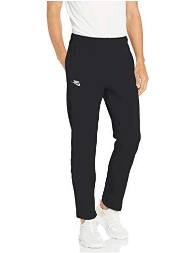 Nike Men's NSW Club Pant Open Hem, Black/Black/White, Large Color Black/Black/White Size Large