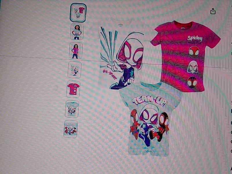 Marvel Spidey Team Up T-Shirts for Girls 3T