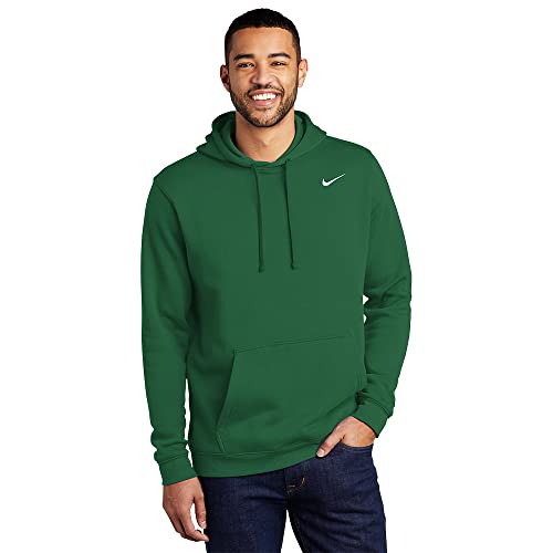 Nike Dark Green Club Fleece Hoodie Large