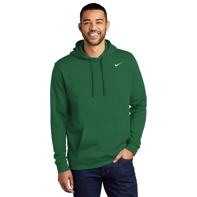 Nike Dark Green Club Fleece Hoodie Large