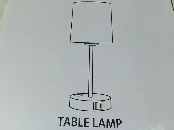 Modern Table Lamp Set with USB Port Set of 2