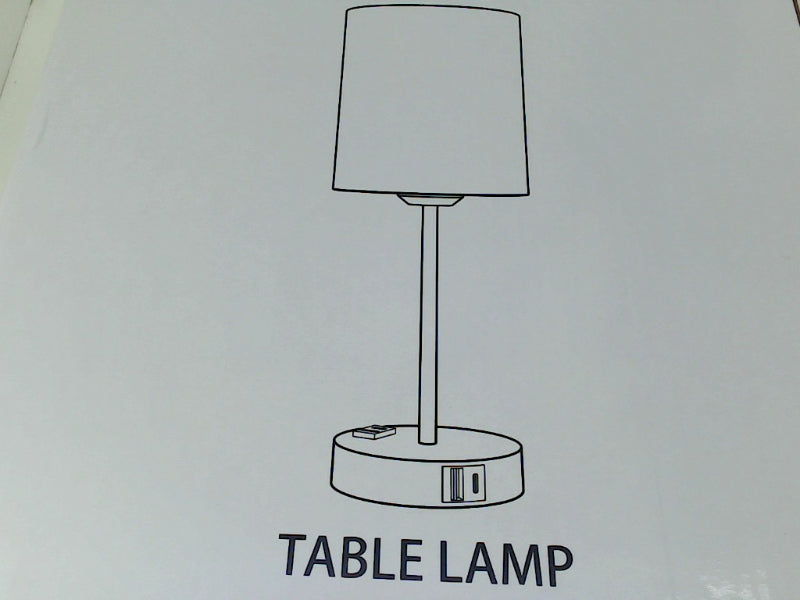 Modern Table Lamp Set with USB Port Set of 2