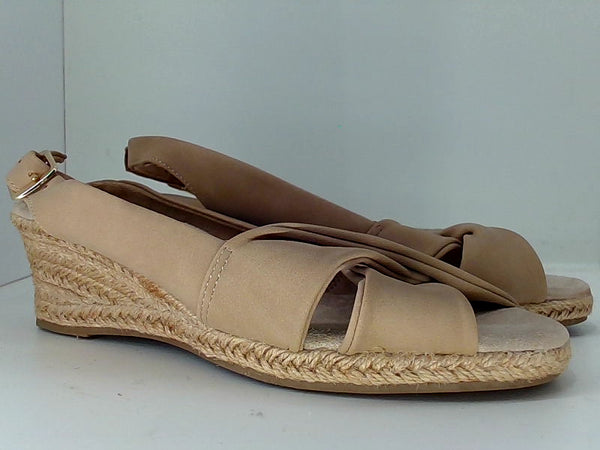 Tan Espadrille Slingback Sandals - Size 6.5