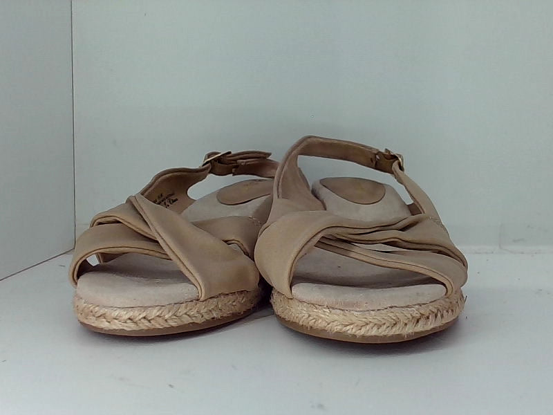 Tan Espadrille Slingback Sandals - Size 6.5