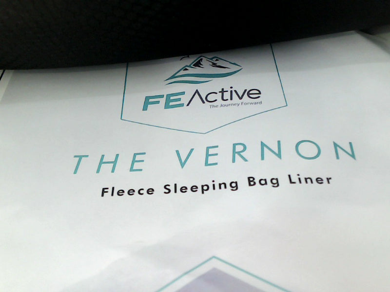 FE Active Fleece Sleeping Bag Liner Black