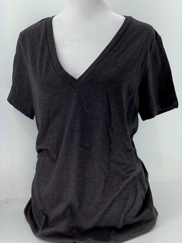 Bella Canvas Womens T-Shirt V Neck Short Sleeve Top Color Dark Grey Size XXLarge