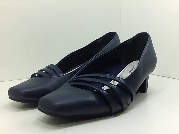 Assorted Womens 31-0430 None Heels Color Navy Blue Size 9.5 Pair of Shoes
