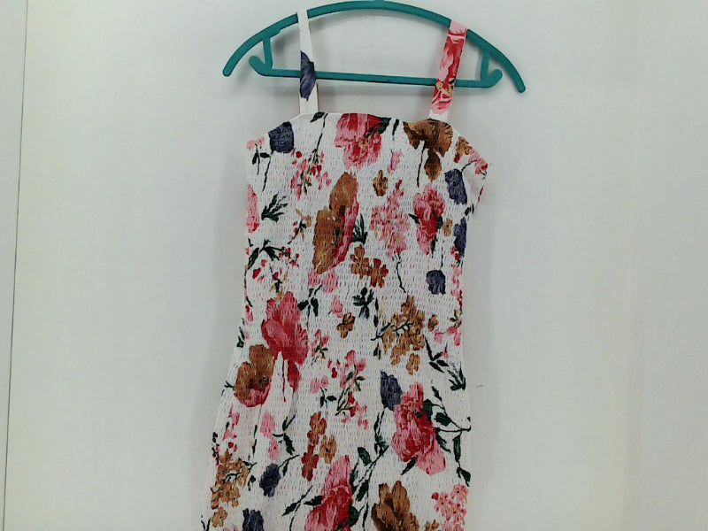 PrettyGarden Women's Medium Floral Sleeveless Summer Dress