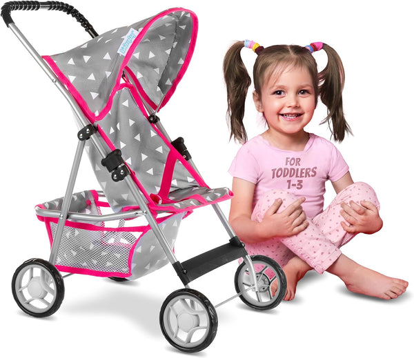 Baby Doll Stroller Baby Stroller Toy Umbrella Stroller - Toy Baby Stroller For Dolls With Handle Height Baby 22.05 Inches