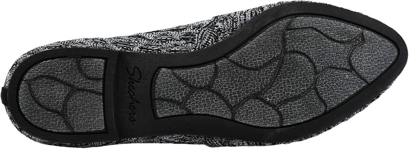 Skechers Women's Cleo - Honeycomb Black/Charcoal Flats 9.5