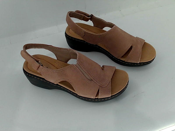 Clarks Women Shoes Color Tan-black Size 7.5