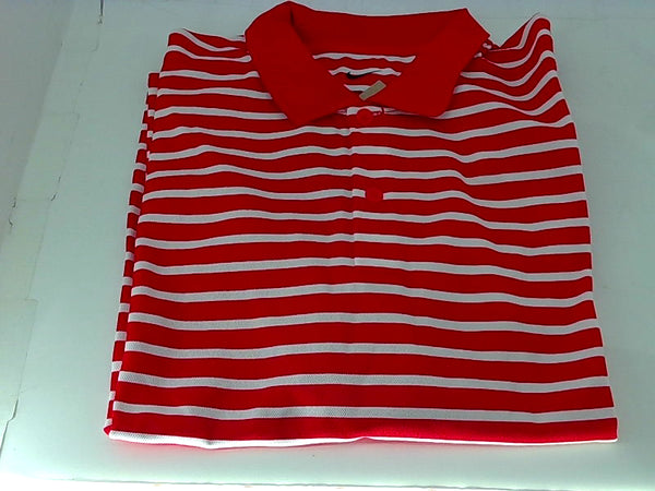 Nike Mens University Golf Polo Shirt Color Red & White Size Medium T-Shirt