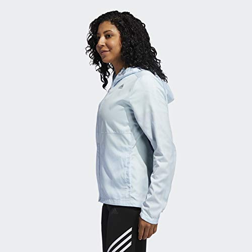 Adidas Women's Hooded Wind Jacket Blue XS