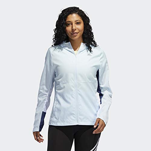 Adidas Women's Hooded Wind Jacket Blue XS