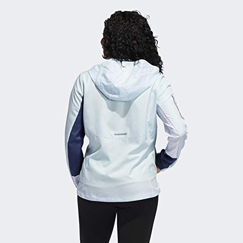 Adidas Women's Hooded Wind Jacket Blue XS