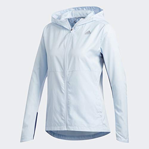 Adidas Women's Hooded Wind Jacket Blue XS