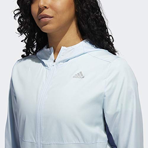 Adidas Women's Hooded Wind Jacket Blue XS