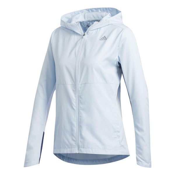 Adidas Women's Hooded Wind Jacket Blue XS