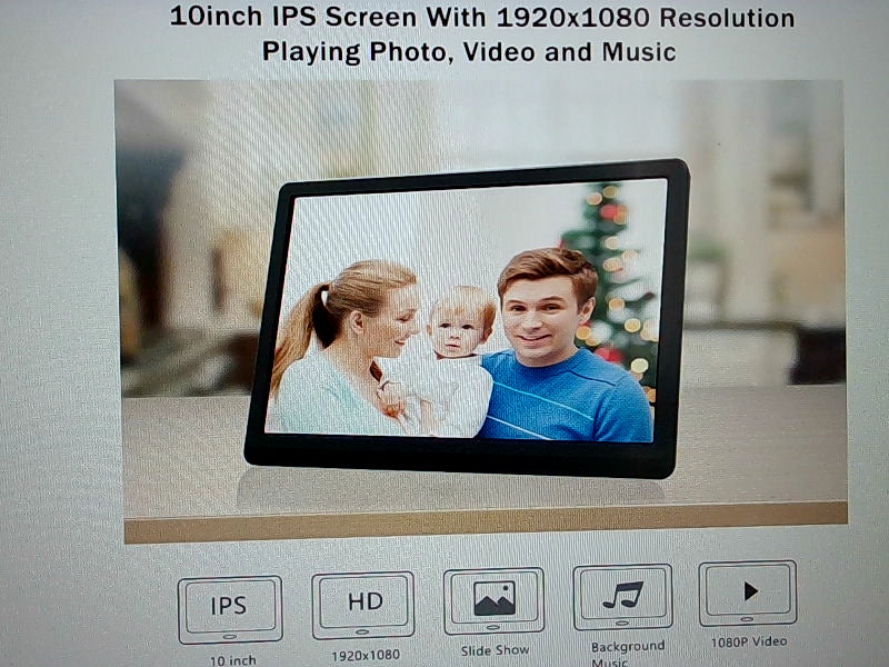 10 Inch Atatat Digital Photo Frame Black