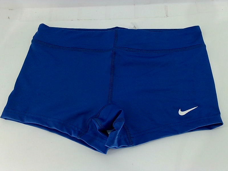 Nike Womens Volleyball Game Shorts Royal Blue Small Stretch Strap Pullon