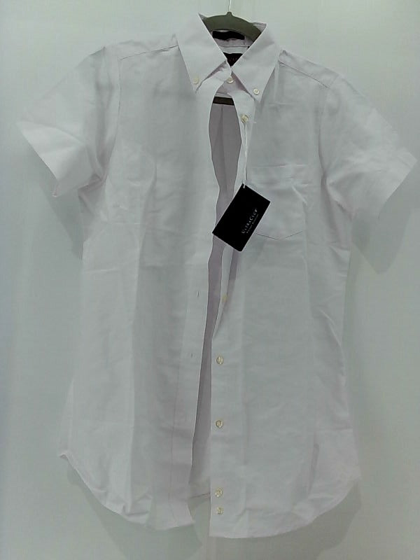 Ultraclub Men's White Regular Dress Shirt Small