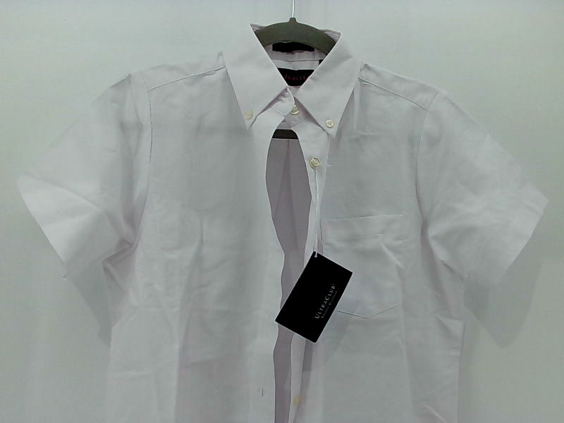 Ultraclub Men's White Regular Dress Shirt Small