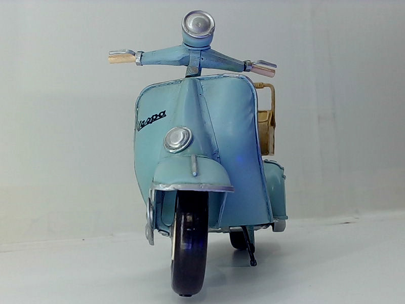 Vintage Vespa Blue Handmade Scale Model Home Decor